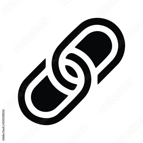 Link icon. Internet Webpage URL Vector Illustration. Chain Symbol.