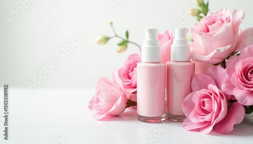 Isolated white studio setting, perfect for showcasing beauty items, light, texture, isolated