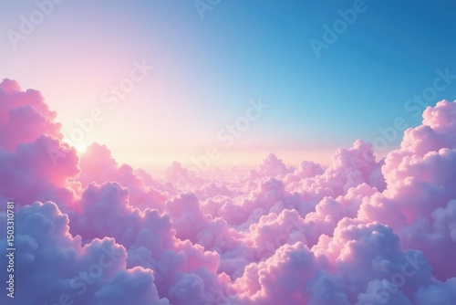 Subtle gradient sky, clouds seamlessly looping, atmosphere, air, gradient