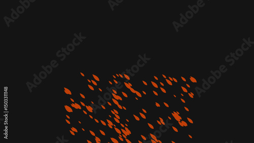 Abstract Burnt Orange Splatter Pattern on a Dark Background, Evoking Feelings of Energy and Intensity. photo