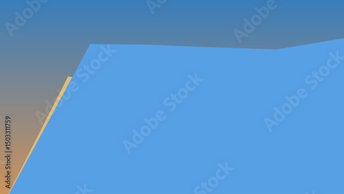Analysis of Abstract Geometric Shapes and Color Gradients in a Digital Image Representation