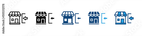 Market Penetration icon sheet multiple style collection