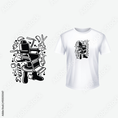 Vintage  animal t shirt design. Prints on T-shirts, sweatshirts, cases for mobile phones, souvenirs. Isolated vector illustration on white background.