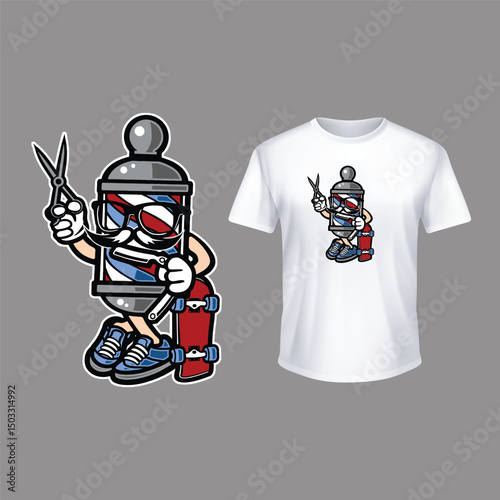 Vintage  animal t shirt design. Prints on T-shirts, sweatshirts, cases for mobile phones, souvenirs. Isolated vector illustration on white background.