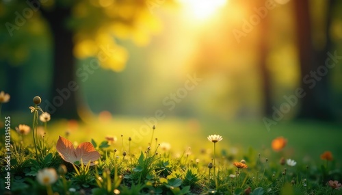 Abstract blurred nature scene, perfect for website backgrounds, soft, design, modern
