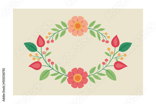 greeting card with flowers