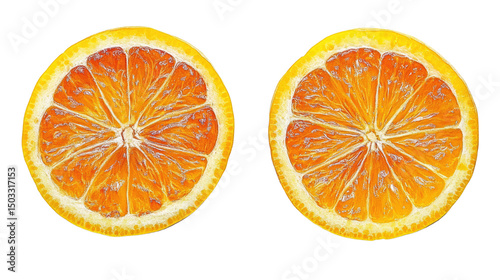 Delicious lemon fruit cut in half cut out on white  background PNG