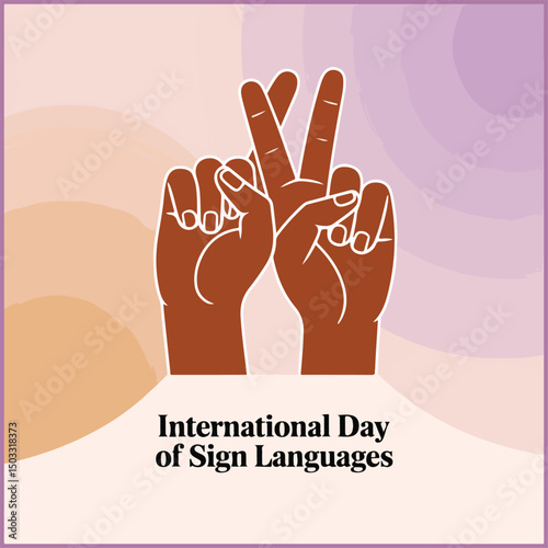 Celebrate Deaf culture, communication, and inclusivity with bold, expressive sign language visuals.
