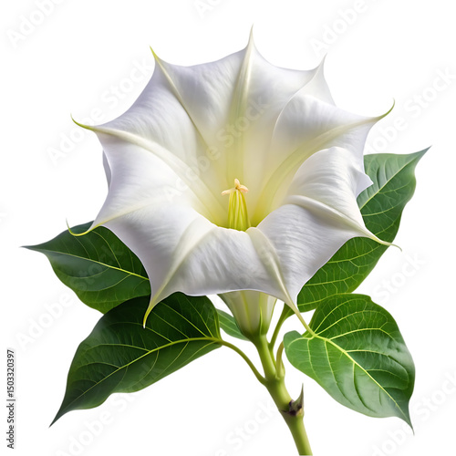 White Angel Trumpet Flower #1503320397