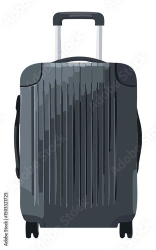 modern black hard shell suitcase top handle