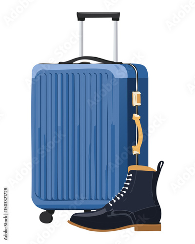 ready for adventure luggage with footwear