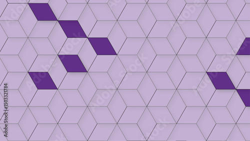 3d cube square seamless geometric shape decoration creative wallpaper . modern seamless art style fabric design .