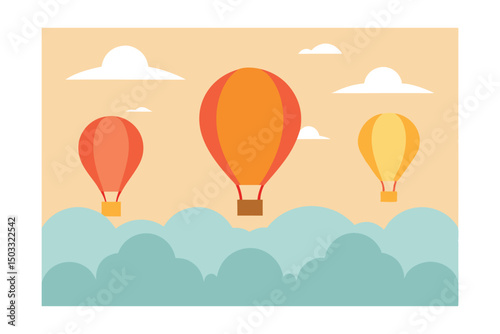 vector illustration of a mountain landscape