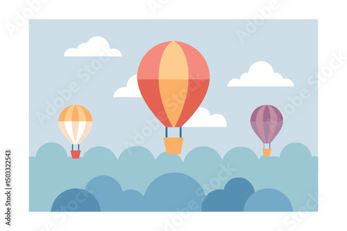 hot air balloon in sky
