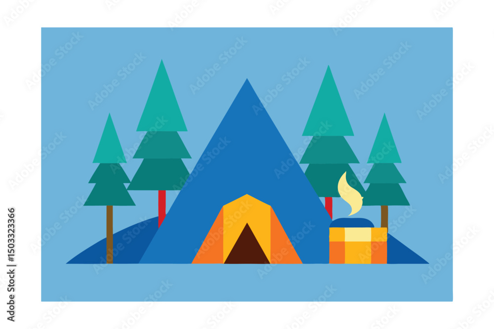 Fototapeta premium christmas tree vector illustration