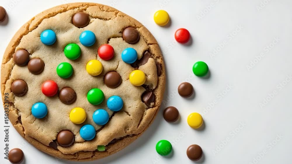 Standalone Cookie with Colorful Candies