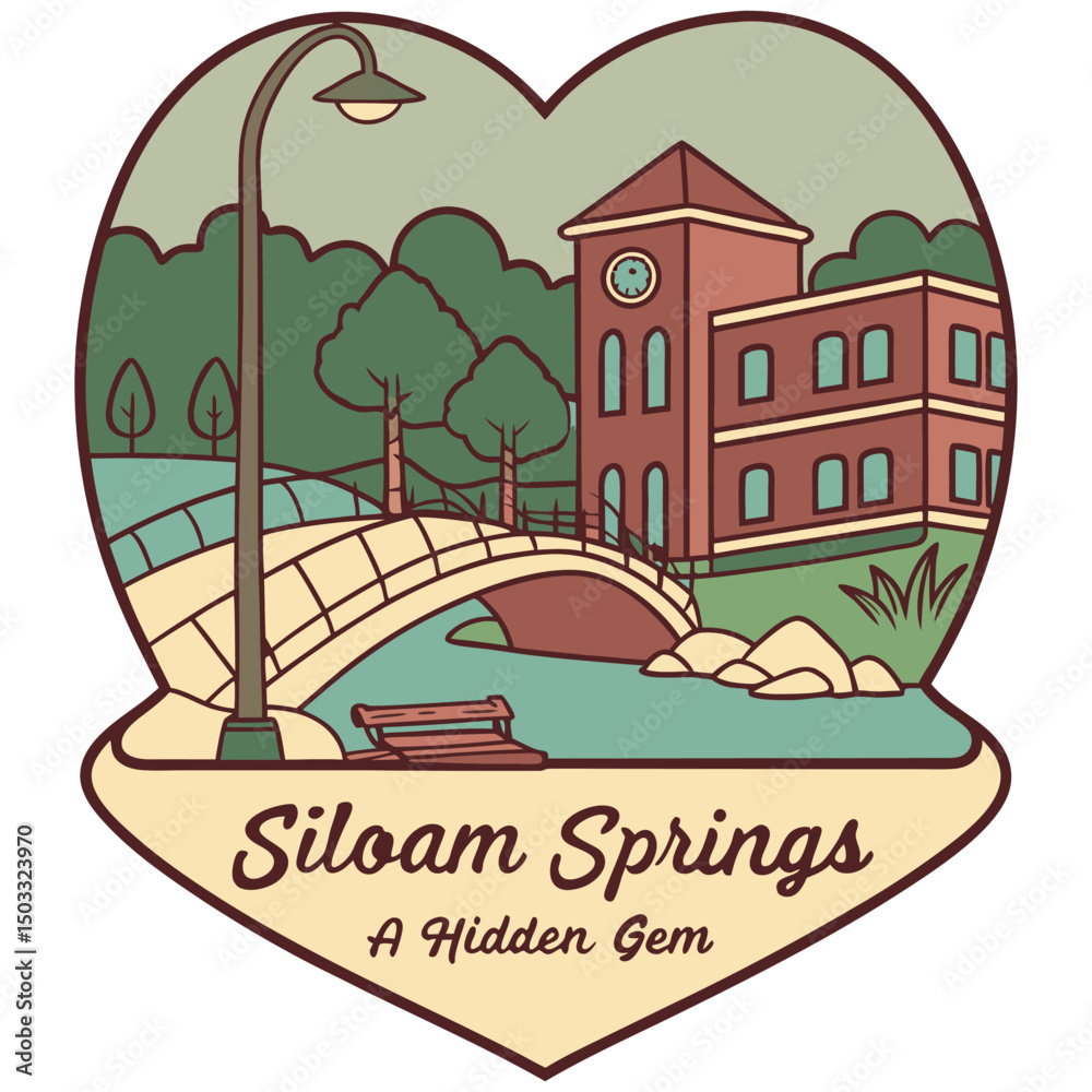Fototapeta premium Siloam Springs Arkansas A Hidden Gem
