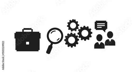 Hand holding camera vector illustration with cogwheel design technology concept