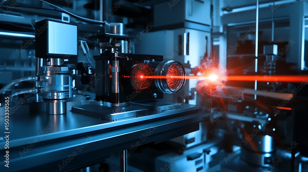 A high-tech research facility focusing on the development of advanced quantum computing
