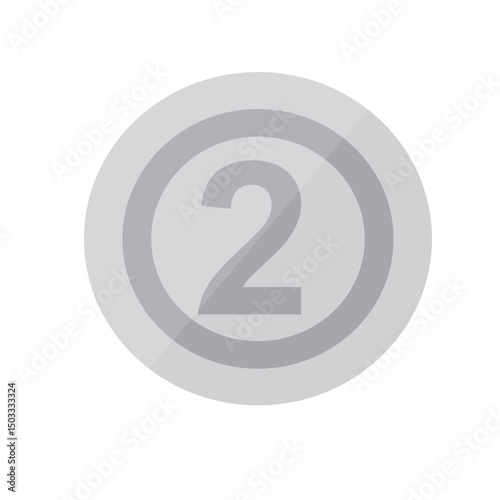 number 2 button