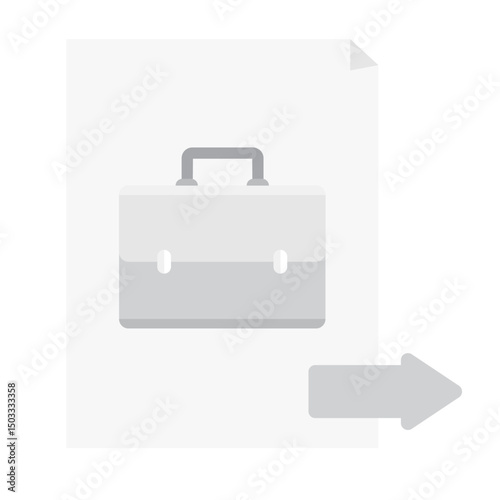 black briefcase icon