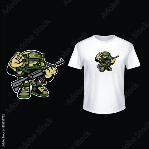 Animal  t-shirt print design, vector illustration.