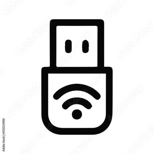 Flash Disk Icon. Flash Drive Vector Illustration. External Memory.
