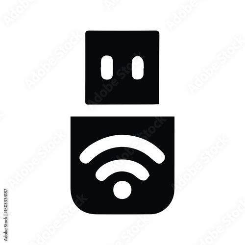 Flash Disk Icon. Flash Drive Vector Illustration. External Memory.