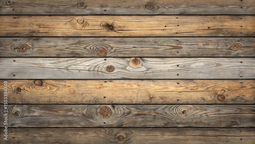 Naklejka premium Weathered Charred Wood Plank Wall Texture – Rustic Burnt Timber Background
