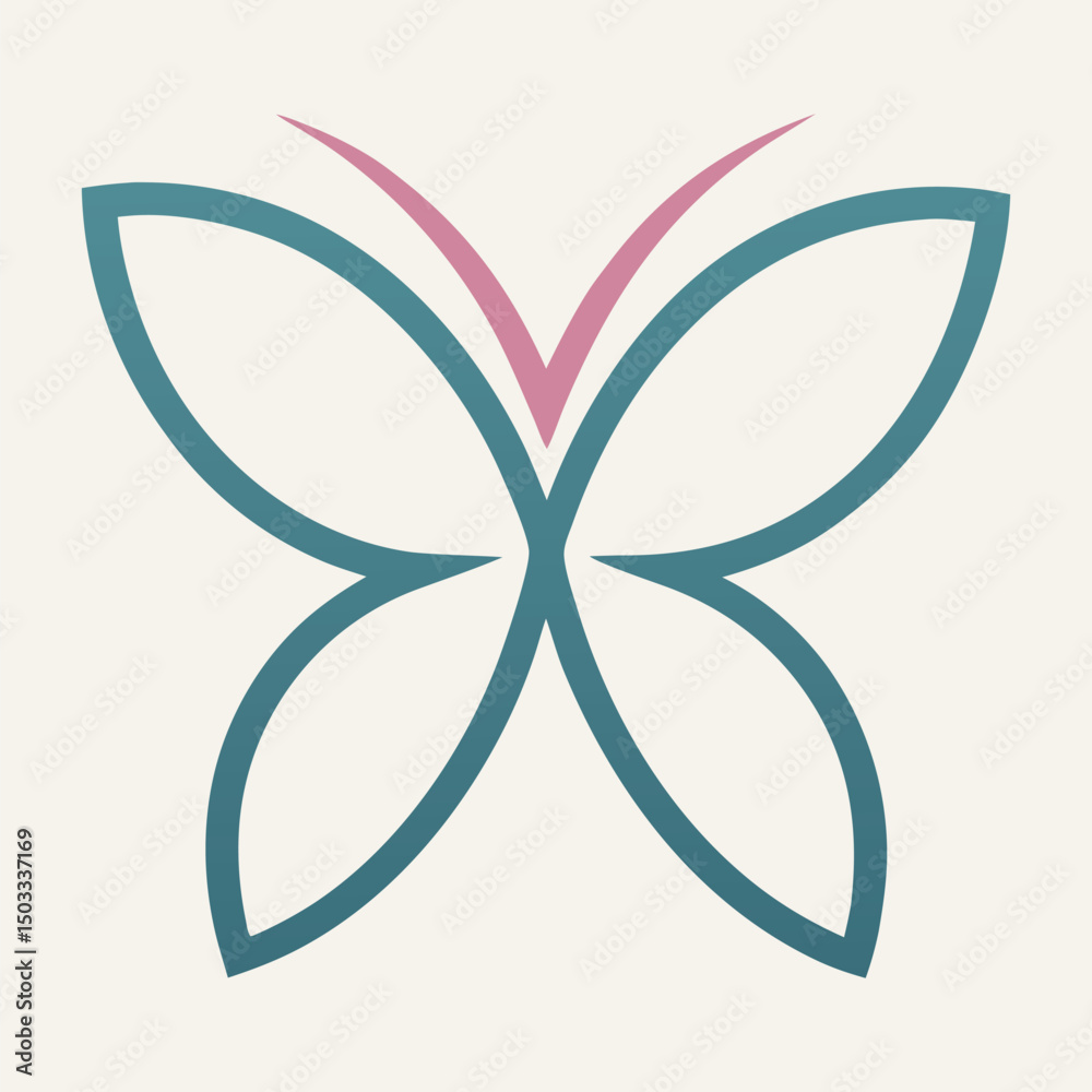 Logotipo de Borboleta de Beleza