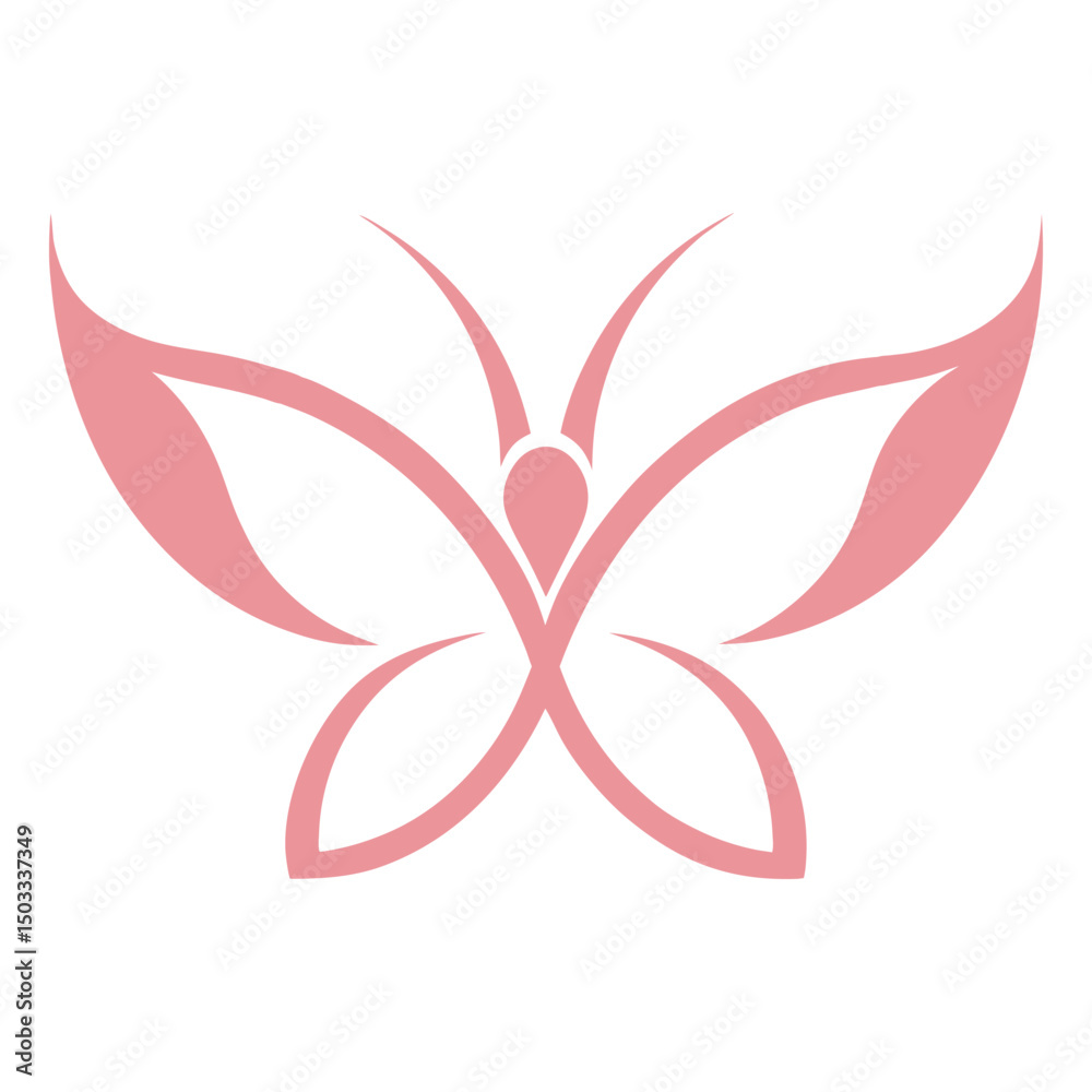 Logotipo de Borboleta Feminina