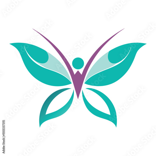 Logotipo de Borboleta Estilizada