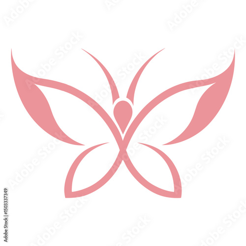 Logotipo de Borboleta Feminina
