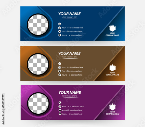 Business Email Signature Template, Luxury Email Signature , Professional Email Signature.	