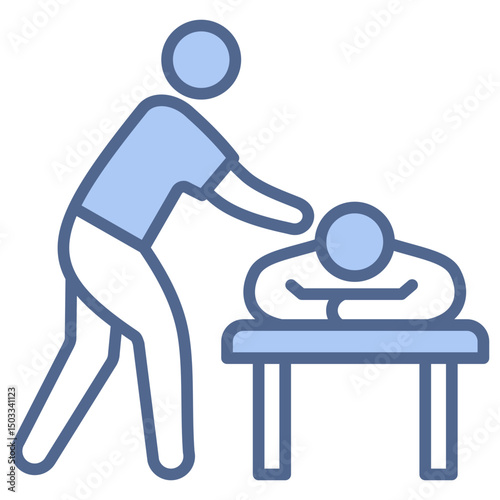 Massage Blue Icon