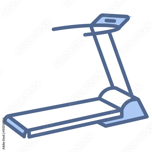 Treadmill Blue Icon