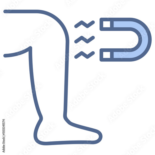 Magnet Therapy Blue Icon