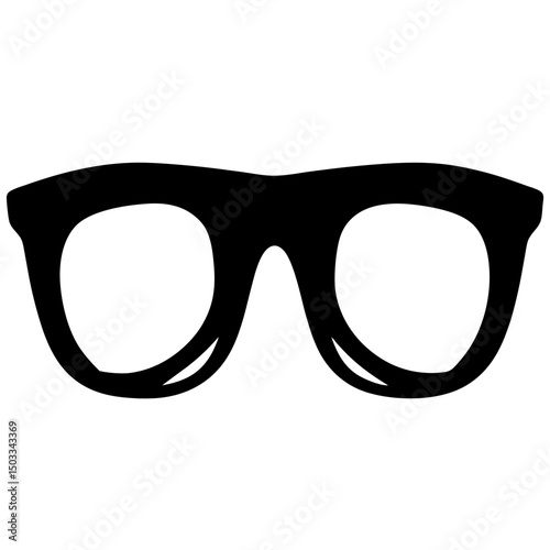 Simple black eyeglasses image representing vision correction and eye protection needs