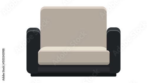 black leather sofa
