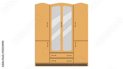 vector illustration of a door