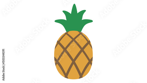 pineapple isolated on white