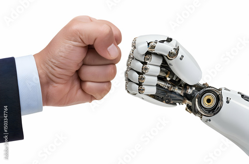 Human and Robot Fist Bumping Connection Concept
