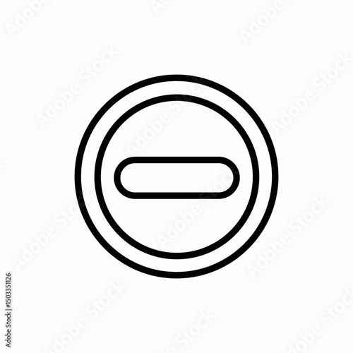 No entry restriction sign icon vector sign