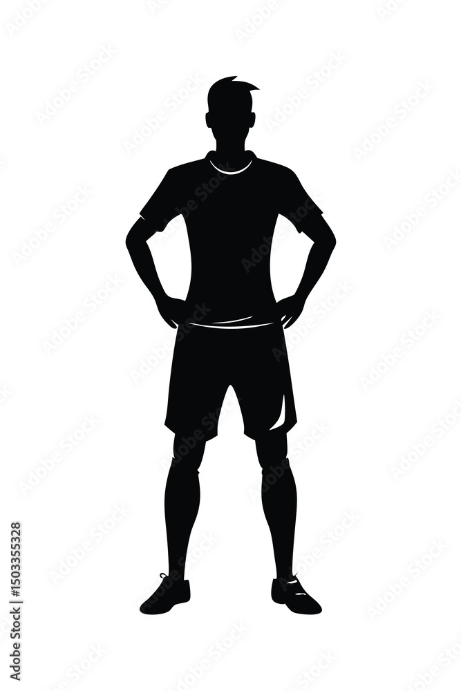 Martial Artist Performing Kick Silhouette Martial Artist Performing Kick Silhouette