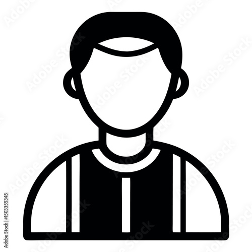 vector illustration of a gas mask with man silhouette icon on white background