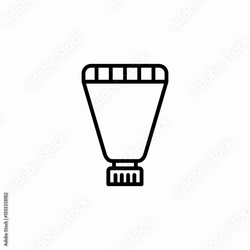 cream gel tube icon sign vector