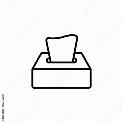 napkin package icon sign vector