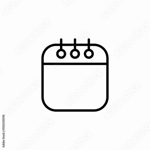 notepad sheet icon sign vector