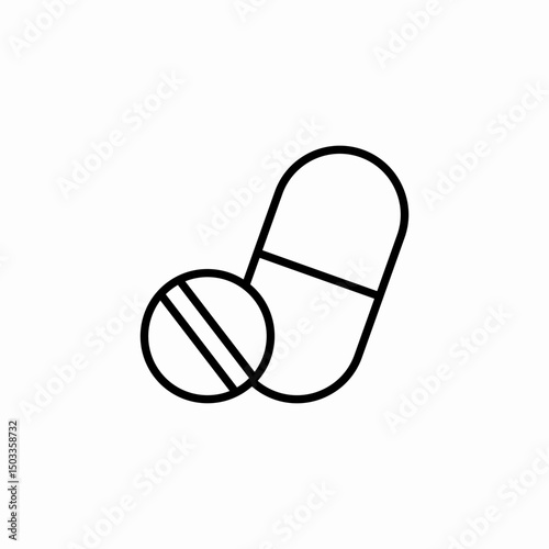 pills drugs medicines icon sign vector