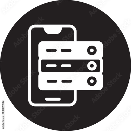 mobile glyph icon